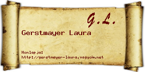 Gerstmayer Laura névjegykártya